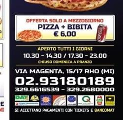 Pizzeria Las Vegas Rho via Magenta 15/17, orari di apertura
