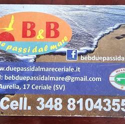 B & B due passi dal mare di Ceriale, orari di apertura