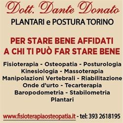 Dottor DANTE DONATO MASSOFISIOTERAPISTA-OSTEOPATA-POSTUROLOGO-KINESIOLOGO-PLANTARI, Torino orari di apertura
