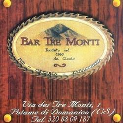 Tre Monti Osteria Bar Tabacchi B&B, Domanico orari di apertura