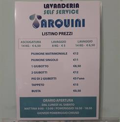 Lavanderia Self Service Tarquini, Marcellina orari di apertura