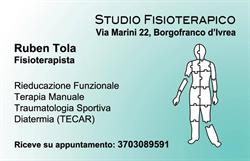 Studio Fisioterapico di Ruben Tola, Borgofranco d'Ivrea orari di apertura