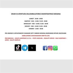 Ambulatorio dentistico dr. Fabrizio Messina - dentista Alcamo, orari di apertura
