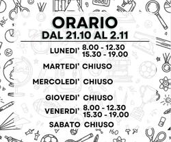 Arte & Scuola Cartoleria, Candiolo orari di apertura