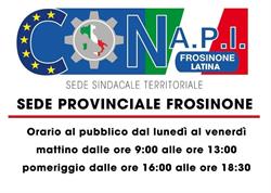 CoNAPI Frosinone, Cervaro orari di apertura