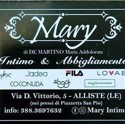 Mary Intimo, Alliste orari di apertura