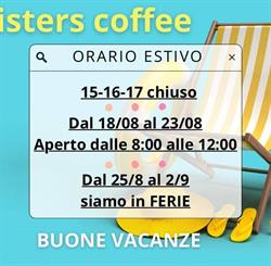 Sisters Coffee, Druento orari di apertura