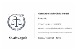 Avv. Alessandro Mario Giulio Brunetti Torino, Cit Turin - Orari di apertura