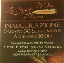 La Spiga D’Oro Biella, orari di apertura