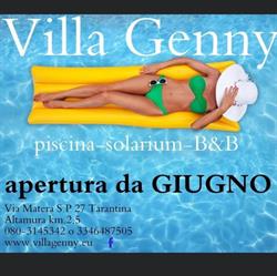 Villa Genny, Altamura orari di apertura