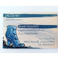 Bottega del calzolaio setteville Angelo Ronchetti, Guidonia orari di apertura