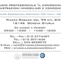 Studio Professionale "IL CONDOMINIO", Genova orari di apertura
