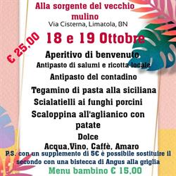 Alla Sorgente Del Vecchio Mulino, Limatola orari di apertura