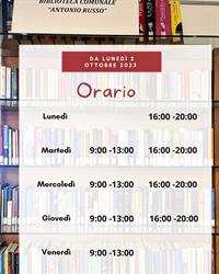 Biblioteca Comunale "Antonio Russo", Francavilla al Mare orari di apertura