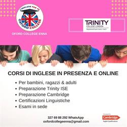 Oxford College Enna - scuola di Inglese, orari di apertura