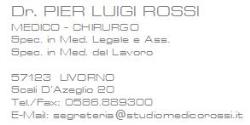 Rossi Pier Luigi (Dr.), Livorno orari di apertura