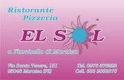 Ristorante Pizzeria ' El Sol' Di Montesano Robert, Maratea orari di apertura