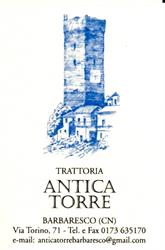 Ristorante Antica Torre, Barbaresco orari di apertura