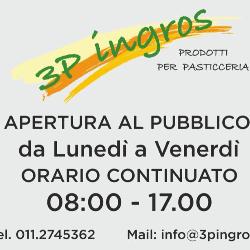 3p Ingros, Torino orari di apertura