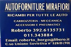 Autoforniture Mirafiori, Torino orari di apertura