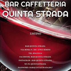 Bar Quinta Strada, Rimini orari di apertura