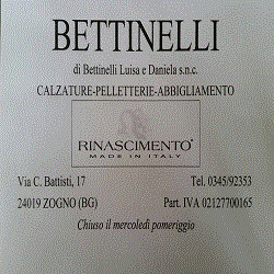 Bettinelli Calzature, Zogno orari di apertura