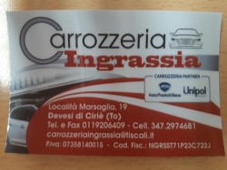 Carrozzeria Ingrassia Sebastiano, Ciriè orari di apertura
