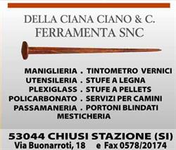 Della Ciana Ferramenta, Chiusi Scalo orari di apertura