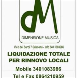 Dimensione Musica, Sulmona orari di apertura