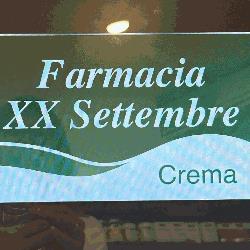 Farmacia XX Settembre, Crema orari di apertura