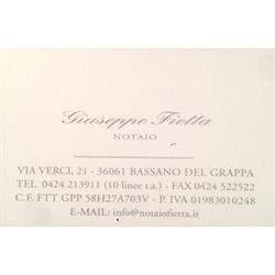 Studio Notarile Fietta Giuseppe, Bassano del Grappa orari di apertura