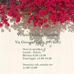 Vivaio Golden Garden, Rieti orari di apertura