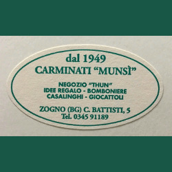 Carminati Munsì, Zogno orari di apertura