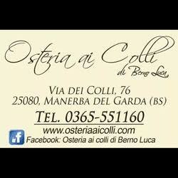 Osteria ai Colli, Manerba del Garda orari di apertura