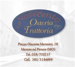 Osteria Novecento S.n.c., Marano sul Panaro orari di apertura