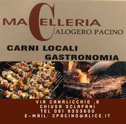 Pacino Calogero, Chiusa Sclafani orari di apertura