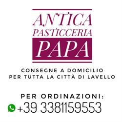 Antica Pasticceria Papa, Lavello orari di apertura