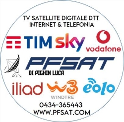 Pfsat Di Pighin Luca - Sky Service Pordenone - Rivenditore TIM Vodafone WindTRE ILIAD Eolo tivùsat, orari di apertura