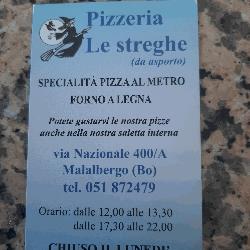 Pizzeria Le Streghe Malalbergo, orari di apertura