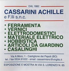 Cassarini Achille & F.lli SNC, Castiglione dei Pepoli orari di apertura